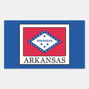 Arkansas Rechteckiger Aufkleber