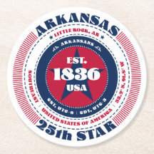 Arkansas Red White Blue Typografie
