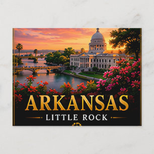 📍 Arkansas Reise-Souvenir Outdoor Reise Reisende Postkarte