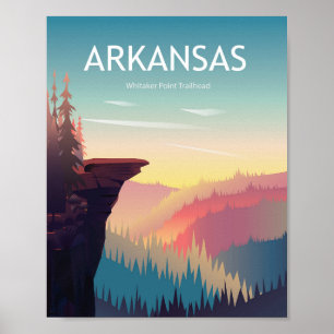 Arkansas-Reiseplakat - USA Reise Poster