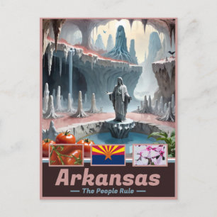 Arkansas Reverie: Surrealer Staat Keepake Postkarte