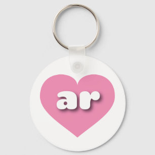 Arkansas rosa Herz - I Liebe Schlüsselanhänger