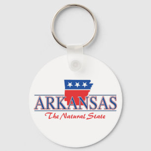 Arkansas-roter weißer u. blauer Schlüsselanhäng Schlüsselanhänger
