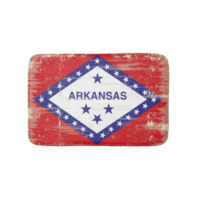 Arkansas-Schmutz Flagge Badematte (Vorderseite)