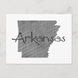 Arkansas Shaped Vintag Gray Chalkboard Black Name Postkarte