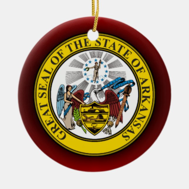 Arkansas Siegel Keramikornament (Vorne)