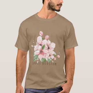 Arkansas Staat Apple Blossom Blume Watercolor Sti T-Shirt