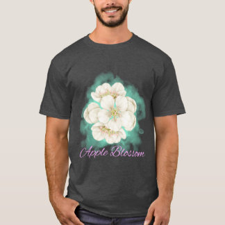 Arkansas Staat Apple Blossom Blume Watercolor Sti T-Shirt