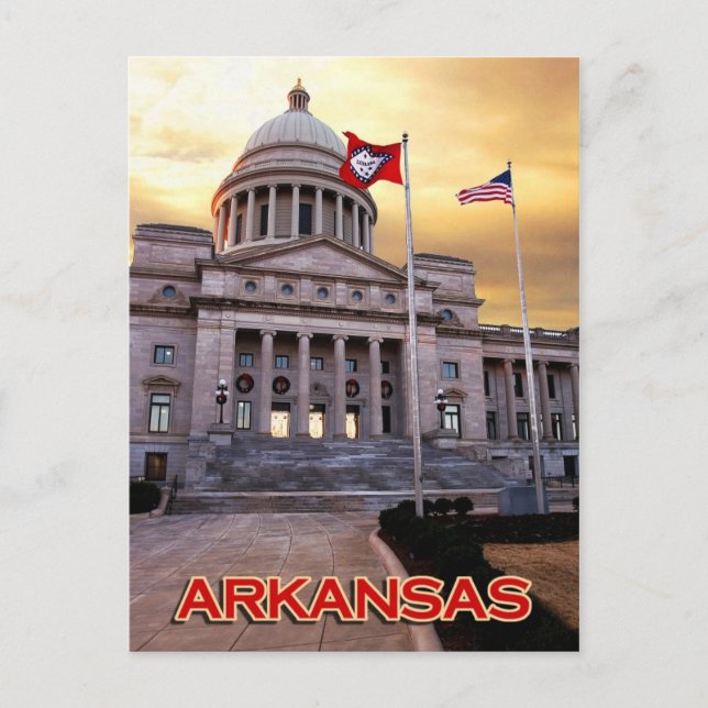 Arkansas Staat Hauptstadt Gebäude, Little Rock, AR Postkarte (Vorderseite)