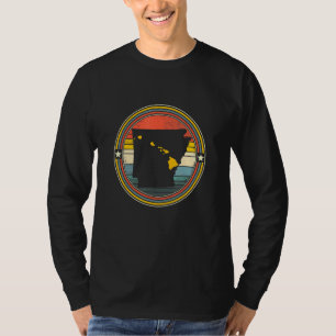 Arkansas Staat Hawaii Roots Origine Staat Map Rett T-Shirt