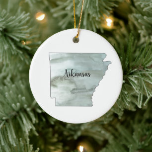 Arkansas Staat Illustration Keramik Ornament