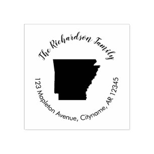 Arkansas Staat Rücksendeadresse Kautschuk Briefma Gummistempel