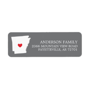 ARKANSAS-Staat Rücksendekennzeichen verschieben