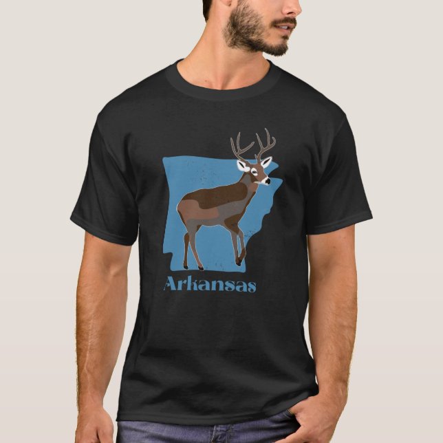 Arkansas Staat Weißschwänzer T-Shirt (Vorderseite)