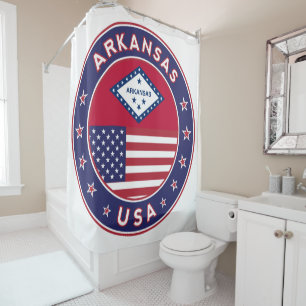 Arkansas, Staaten der USA Duschvorhang
