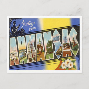 Arkansas Staaten Postkarte