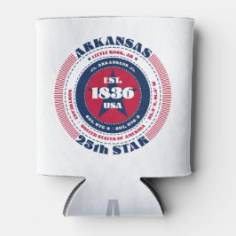 Arkansas Staatsstolz Monogram Cooler Dosenkühler