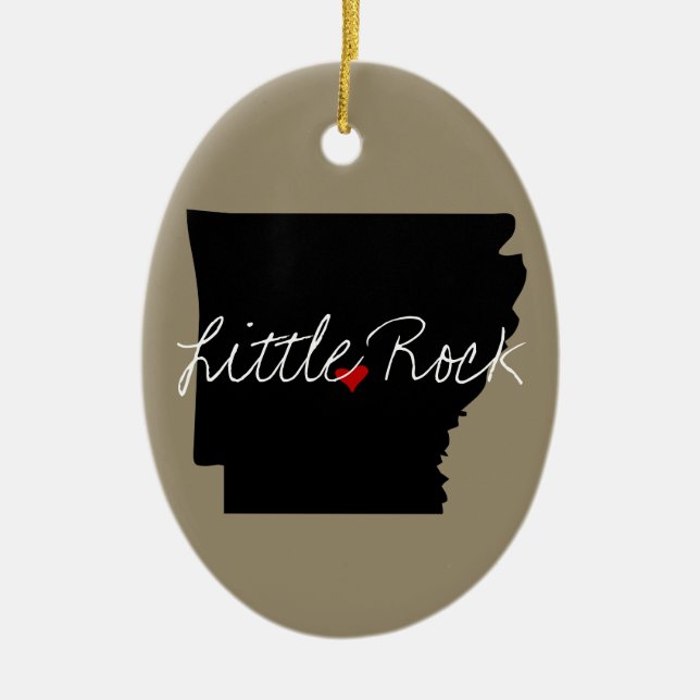 Arkansas-Stadt Keramikornament (Vorne)