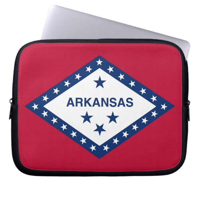 Arkansas State Flag Laptop Sleeve (Vorderseite)