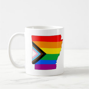 Arkansas State Pride LGBTQ Progress Pride Kaffeetasse