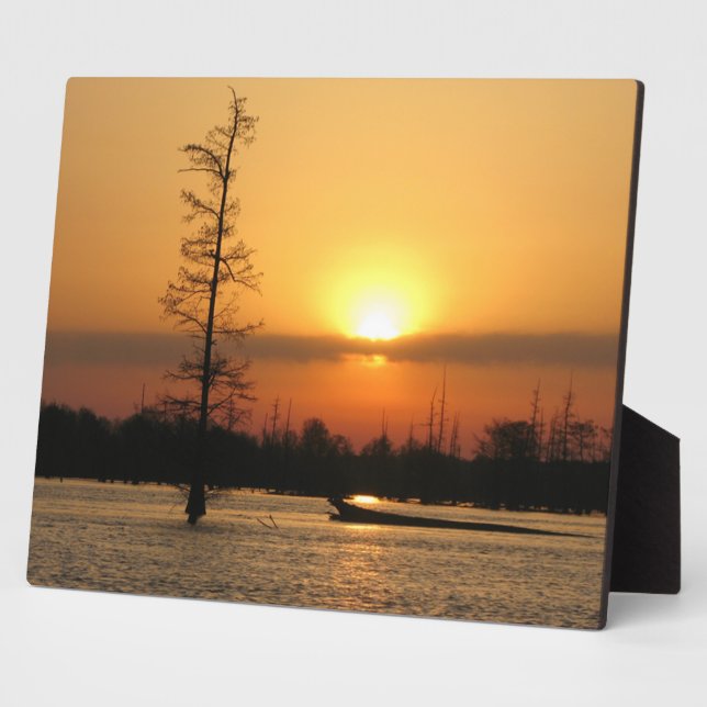 Arkansas Sunrise auf Millwood Lake Canvas Print Fotoplatte (Seite)