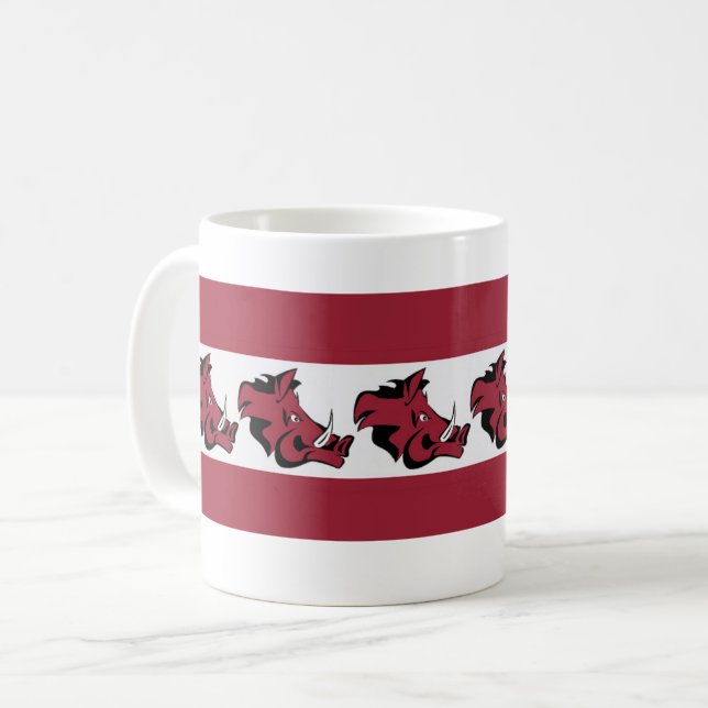 Arkansas Team Spirit Kaffeetasse (Vorderseite Links)