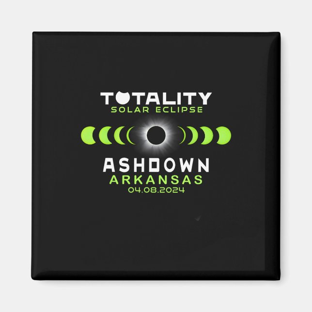 Arkansas Total Solar Eclipse 2024 Magnet (Vorne)