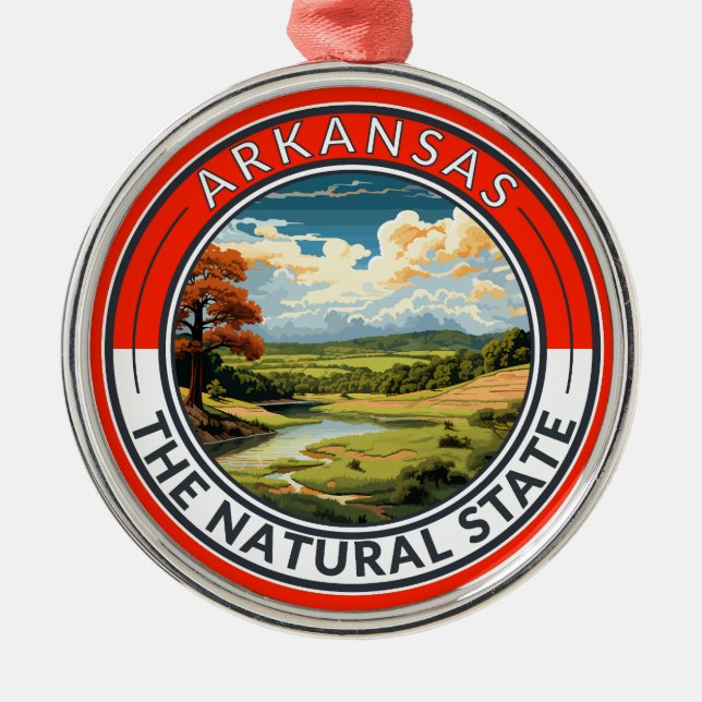 Arkansas Travel Art Abzeichen Ornament Aus Metall