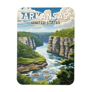 Arkansas Travel Art Vintag Magnet