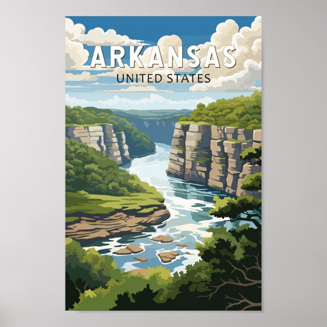 Arkansas Travel Art Vintag Poster (Vorne)