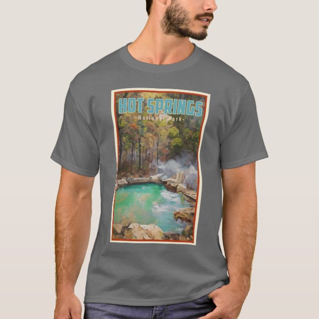 Arkansas Travel Hot Springs Nationalpark T-Shirt (Vorderseite)