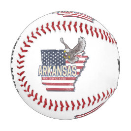 Arkansas United Staaten Retro Map Vintag USA Baseball