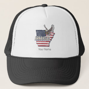 Arkansas United Staaten Retro Map Vintag USA Truckerkappe