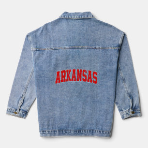 Arkansas USA Bundesstaat AR Retro Vintage Sport M Jeansjacke