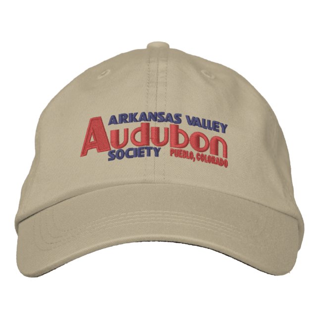 Arkansas Valley Audubon Society bestickt Hat Bestickte Baseballkappe (Vorderseite)