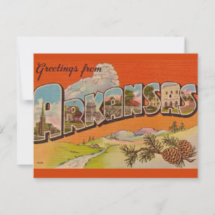 Arkansas Vintag Greetings Postcard Postkarte