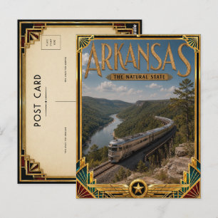 Arkansas Vintage Art Deco Golden Age Postkarte