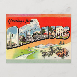 Arkansas Vintage Travel Postkarte