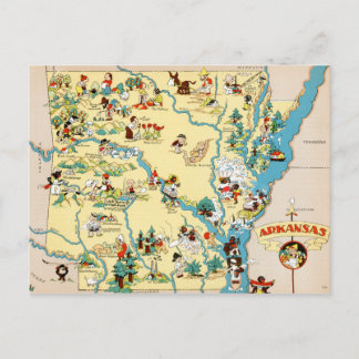 Arkansas Vintager Cartoon Karte