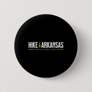Arkansas Wandern Buffalo National River Baum Retro Button