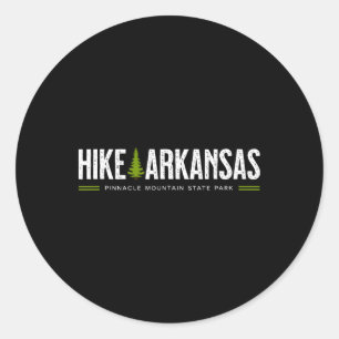 Arkansas Wanderung Pinnacle Mountain State Park Re Runder Aufkleber