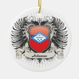 Arkansas-Wappen Keramikornament
