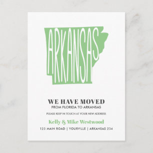 ARKANSAS Wir haben neue Adresse Neue Zuhause versc Postkarte