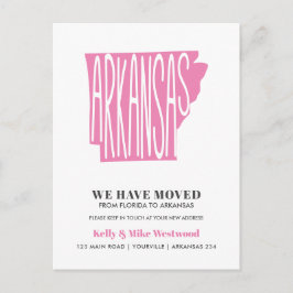 ARKANSAS Wir haben neue Adresse Neue Zuhause versc Postkarte