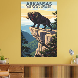 Arkansas WPA Ozark Heuler Reise Leinwanddruck