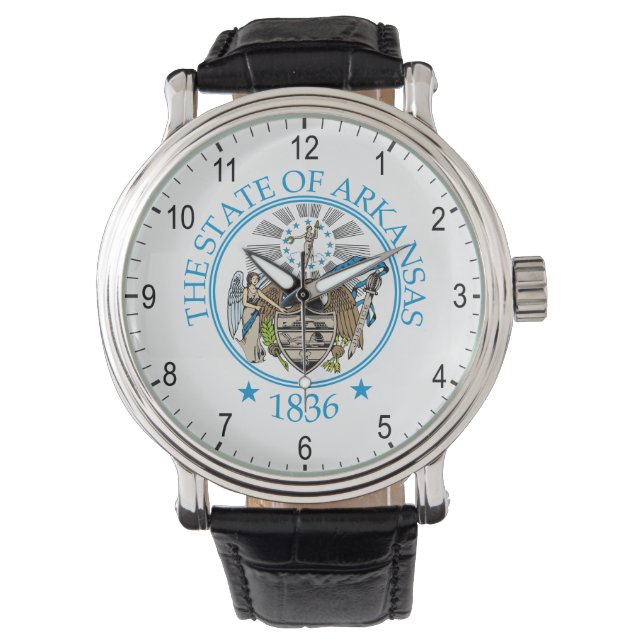 Arkansas-Zeichen Armbanduhr (Vorderseite)