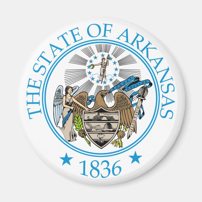 Arkansas-Zeichen Magnet (Vorne)