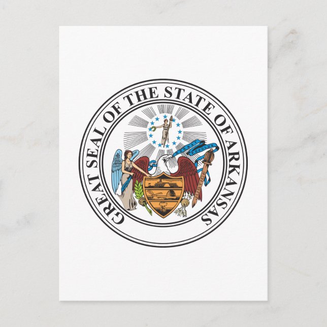 Arkansas-Zeichen Postkarte (Vorderseite)