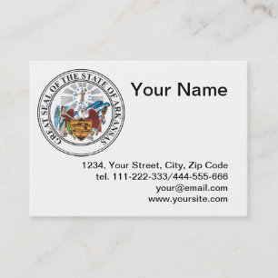 Arkansas-Zeichen Visitenkarte