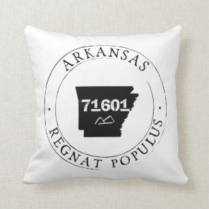 Arkansas Zip Code Pilz Kissen